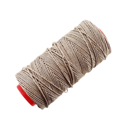 Bobine de fil de lin naturel tressé couture main Cuir en stock