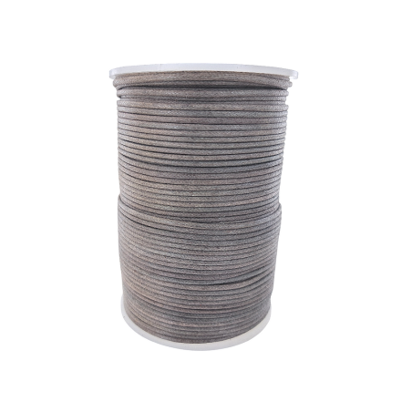 Fil coton ciré - Gris