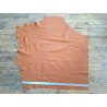Demi-peau de cuir de vache grainée - Brun automnal - B - Cuir en stock