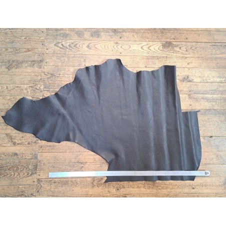 Demi-peau de cuir de taurillon - Marron glacé - Cuir en Stock