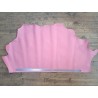 Demi-peau de cuir de vachette grainée - Rose - Cuir en Stock