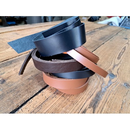 Lot de 5 bandes de cuir classique ou à effet - 2ème choix