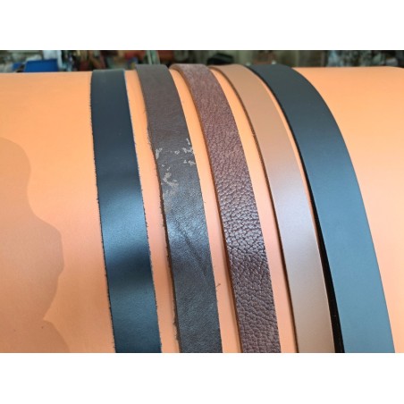 Lot de 5 bandes de cuir classique ou à effet - 2ème choix