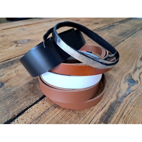 Lot de 5 bandes de cuir classique ou à effet - 2ème choix