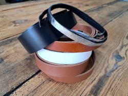 Lot de 5 bandes de cuir classique ou à effet - 2ème choix