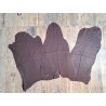 Lot de 3 peaux de cuir stretch identiques - Cacao