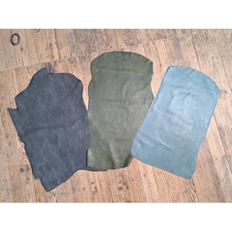 Lot de 3 peaux de cuir stretch - vêtement - Cuir en Stock