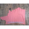 Demi-peau de cuir de taurillon pleine fleur vieux rose - Cuir en Stock