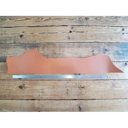 Bande de collet tannage végétal lisse - Cognac