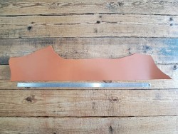 Bande de collet tannage végétal lisse - Cognac