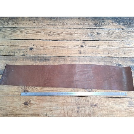 Bande de collet de vache végétal - Marron - Cuir en Stock