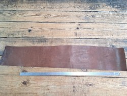 Bande de collet de vache végétal - Marron - Cuir en Stock
