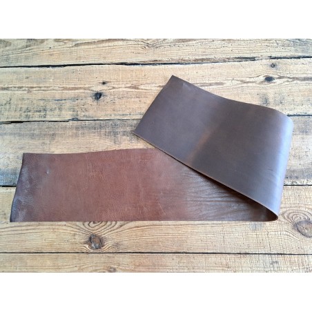 Bande de collet de vache végétal - Marron - Cuir en Stock