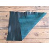 Morceau de collet de vache tannage semi végétal - Vert émeraude
