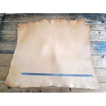 Collet de cuir de vache naturel – Tannage végétal 2ᵉ choix