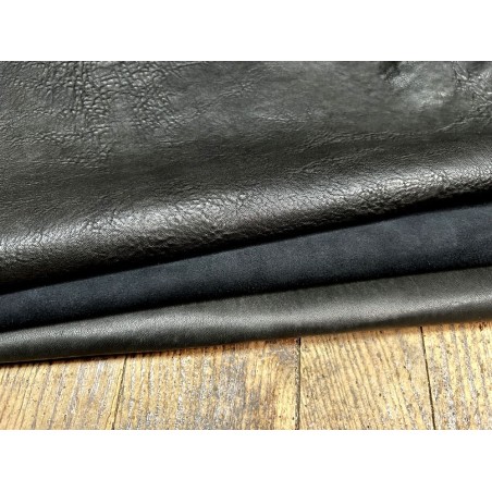 Lot mystère de 3 peaux de cuir – Camaïeu au choix - Cuir en Stock