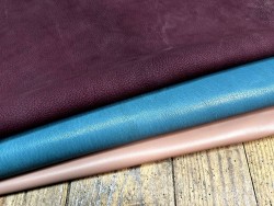 Lot mystère de 3 peaux de cuir – Camaïeu au choix - Cuir en Stock