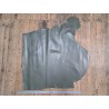 Demi-peau de cuir de veau ferme lisse - Kaki - cuir en stock