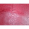 Demi peau de cuir de veau serpent - rouge - maroquinerie - Cuir en Stock