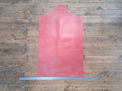 morceau rectangulaire 82x52 cm - rouge brique - cuir en stock