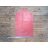 morceau rectangulaire 82x52 cm - rouge brique - cuir en stock