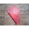 Morceau unique 82x59 - N°2 - Rouge brique - Cuir en Stock