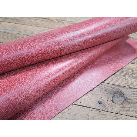 morceau rectangulaire 82x52 cm - rouge brique - cuirenstock