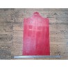morceau rectangulaire 82x52 cm - lézard - framboise - cuir en stock