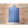 morceau rectangulaire 82x52 cm - lézard - bleu jeans - cuir en stock