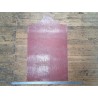 morceau rectangulaire 82x52 cm - caïman - rose balais - cuirenstock