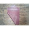 morceau rectangulaire 82x52 cm - caïman - rose balais - cuirenstock