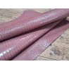 morceau rectangulaire 82x52 cm - caiman - rose balais - cuirenstock