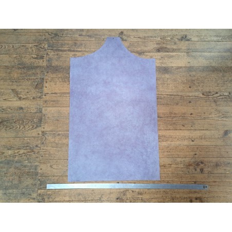 morceau rectangulaire 82x52 cm - lavande - cuir en stock