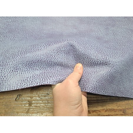 Morceau unique 82x59 - N°8 - Lavande - Cuir en Stock