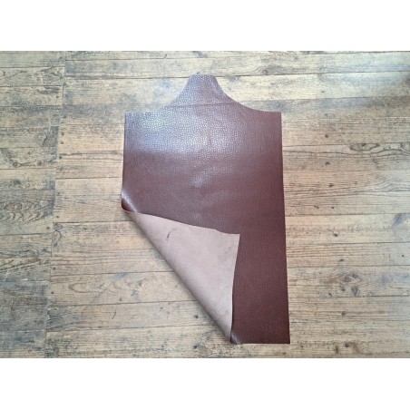 Morceau unique 82x59 - N°9 - Caïman - Brun - Cuir en Stock