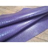 morceau rectangulaire 82x52 cm - crocodile - violet - cuirenstock