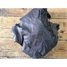 chutes de cuir de veau - Café - cuir en stock