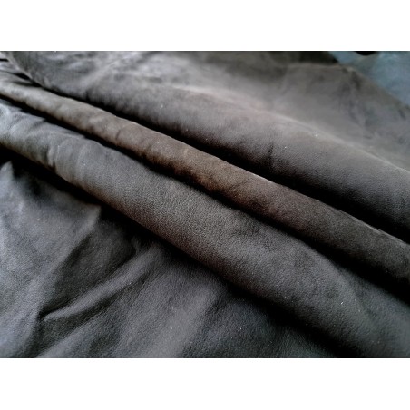 chutes de cuir d'agneau velours  - Café - cuirenstock