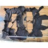 chutes de cuir d'agneau velours  - Café - cuir en stock