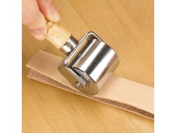Rouleau métallique pour cuir IVAN – Roulette acier pour aplatir, presser et lisser le cuir - Cuir en Stock