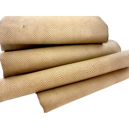 Peau de cuir de karung - Cuir exotique - serpent - Beige - Cuirenstock