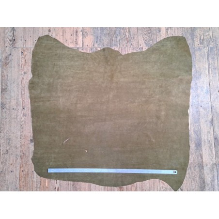 velours - kaki - maroquinerie - cuirenstock