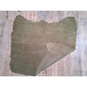 Peau de veau velours - VERT KAKI - Cuir en Stock