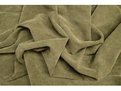 velours - kaki - maroquinerie - cuir en stock