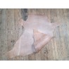 Agneau tannage végétal grain crocodile - Naturel - Cuir en Stock