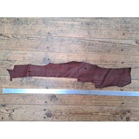 Morceaux de cuir de requin - Bordeaux - Cuirenstock