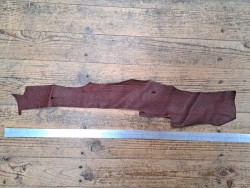 Morceaux de cuir de requin - Bordeaux - Cuirenstock