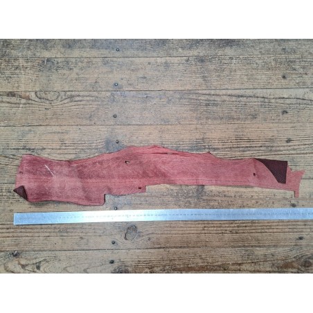 Morceaux de cuir de requin - Bordeaux - Cuirenstock