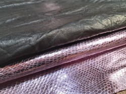 Lot de 2 peaux uniques - Cuir d'agneau et de mouton -K- Cuir en Stock