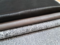 Lot de 3 peaux de cuir stretch - Cuir en Stock